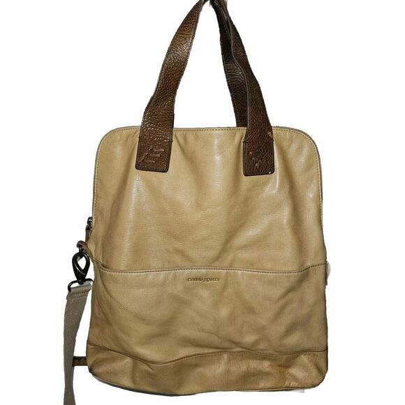 Cynthia Rowley Brown Foldover Leather Satchel Women's Handbag - Picture 2 of 16